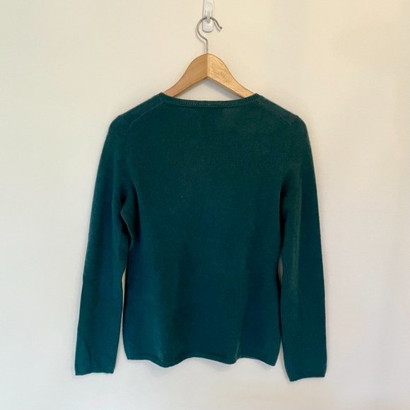 Lord & Taylor Emerald Cashmere Crewneck Sweater - Picture 3 of 3